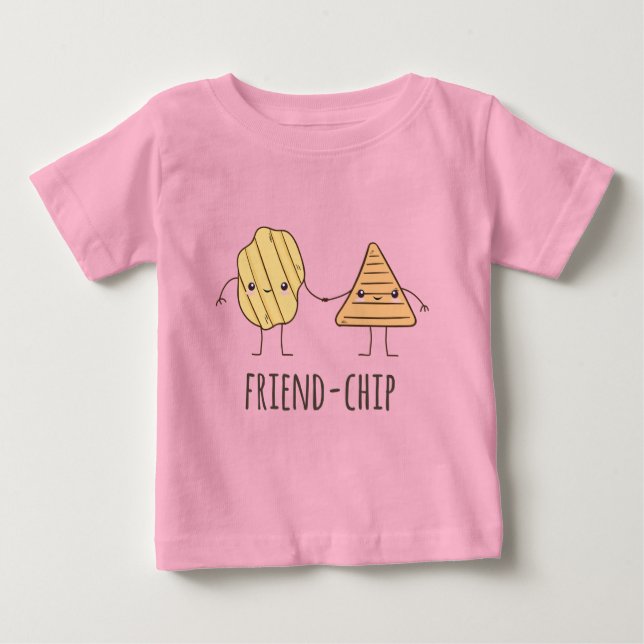 Camiseta De Bebé Divertidas papas fritas fritas (Anverso)