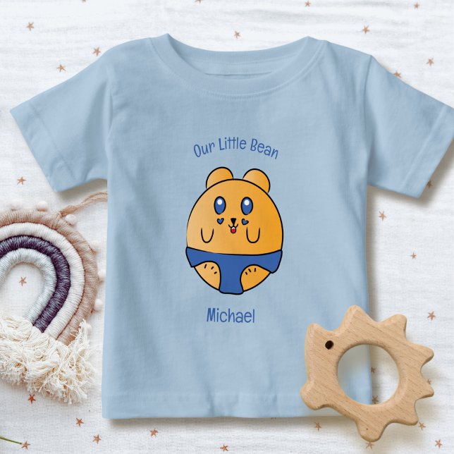 Camiseta De Bebé Divertido animal Personalizado divertido azul mode (Subido por el creador)
