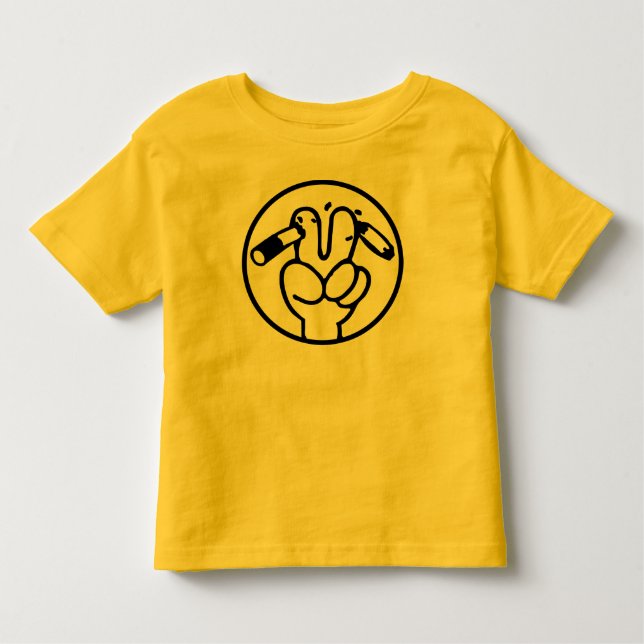 Camiseta De Bebé Divertido anti tabaco ⚠ Rótulo tailandés ⚠ (Anverso)