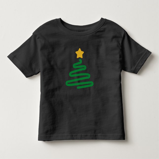 Camiseta De Bebé Divertido árbol de Navidad (Anverso)