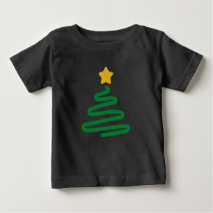 Camiseta De Bebé Divertido árbol de Navidad