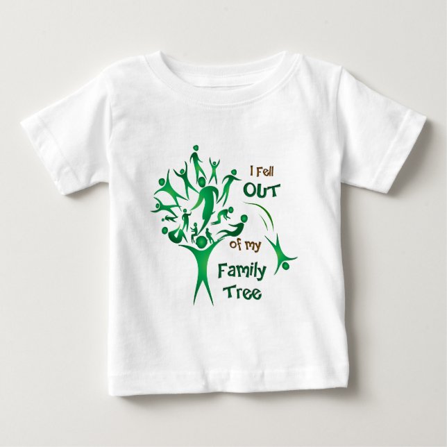 Camiseta De Bebé Divertido árbol familiar (Anverso)