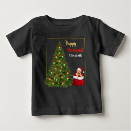 Camiseta De Bebé Divertido árbol navideño Santa Claus navidad perso