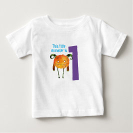 Camiseta De Bebé Divertido colorido mi pequeño monstruo primer cump