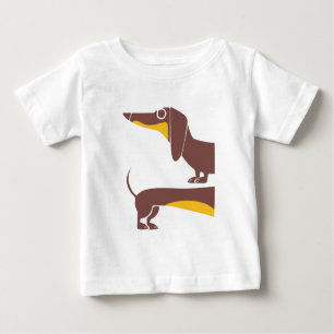 Camiseta De Bebé Divertido dachshund lindo para padres de perros la