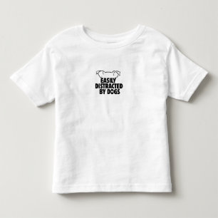Camiseta De Bebé divertido Fácilmente Distraído Por Perros, regalo 