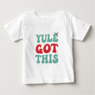 Camiseta De Bebé Divertido festival de Navidades Groovy Yule consig