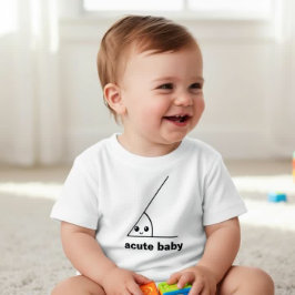 Camiseta De Bebé Divertido geeky ángulo agudo