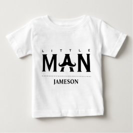 Camiseta De Bebé Divertido Hombre Pequeño Nombre Personalizado Must