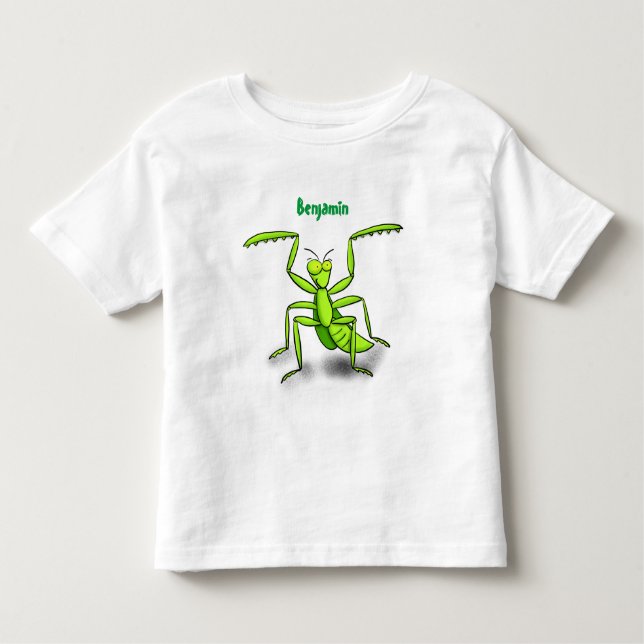Camiseta De Bebé Divertido ilustracion personalizado de mantis de o (Anverso)