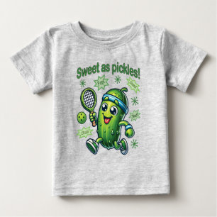 Camiseta De Bebé Divertido Lindo Dulce como los Pickles Pickleball