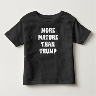 Camiseta De Bebé Divertido "Más maduro que Trump"