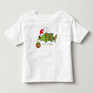 Camiseta De Bebé Divertido Navidad Personalizado de pescado crudo
