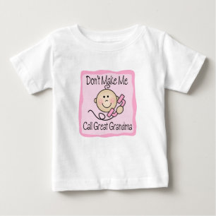 Camiseta De Bebé Divertido no haga que llama a la gran abuela