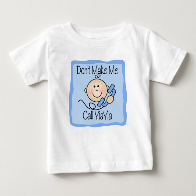 Camiseta De Bebé Divertido, no me hagas llamar a YiaYia (Anverso)