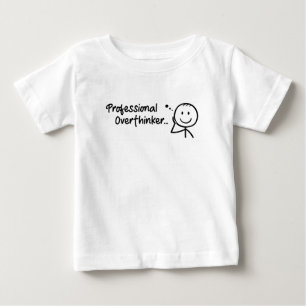 Camiseta De Bebé Divertido Pensador Excesivo Profesional