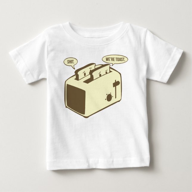 Camiseta De Bebé Divertido Personalizado de tostadas - Somos tostad (Anverso)