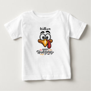 Camiseta De Bebé Divertido Personalizado personalizado de la turca 
