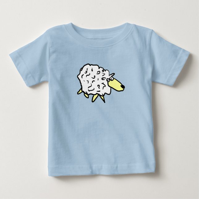 Camiseta De Bebé Divertido Personalizado Sheep (Anverso)