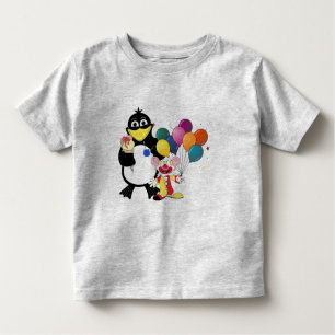 Camiseta De Bebé Divertido pingüino y personalizado de payasos