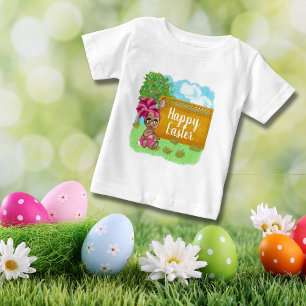 Camiseta De Bebé Divertido Primavera Brote Conejo de Bikini