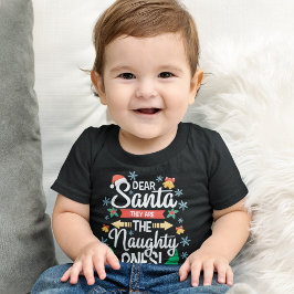 Camiseta De Bebé Divertido querido Santa, ellos son los Navidades t