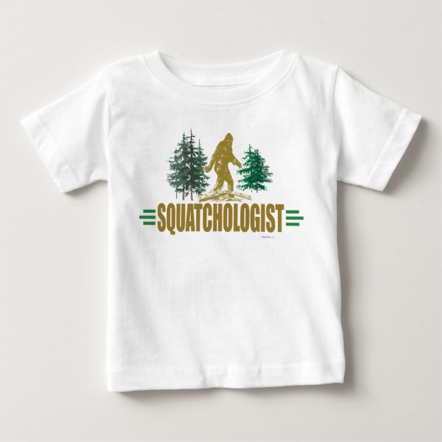 Camiseta De Bebé Divertido Sasquatching, Sasquatch Hunter (Anverso)