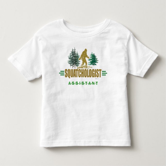 Camiseta De Bebé Divertido Sasquatching, Sasquatch Hunter (Anverso)
