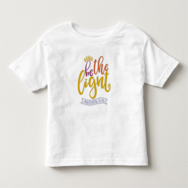 Camiseta De Bebé Divertido Sea Una Luz En Este Mundo (Anverso)