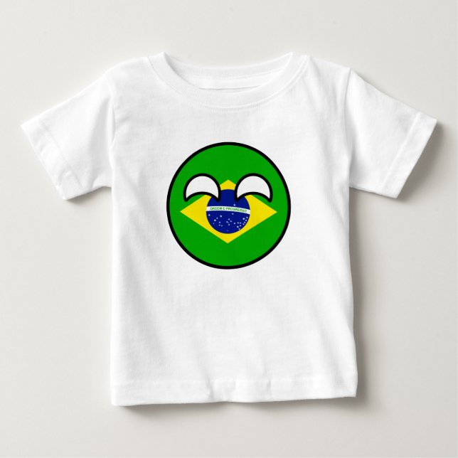 Camiseta De Bebé Divertido trending topic Geeky Brasil (Anverso)