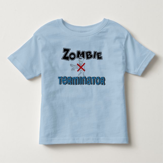 Camiseta De Bebé Divertido Zombie Terminator Kids (Anverso)