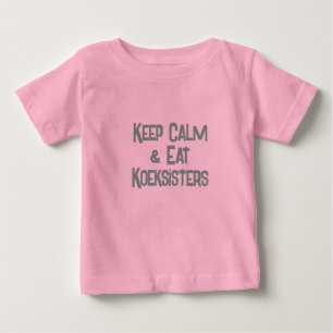 Camiseta De Bebé Divertidos sudafricanos mantienen la calma y comen