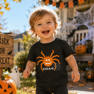 Camiseta De Bebé Diviértete Araña Halloween 2026personalizado niño