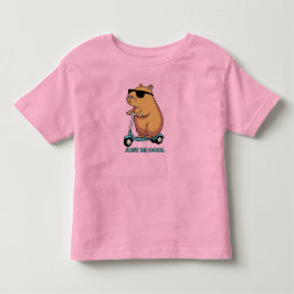 Camiseta De Bebé Diviértete con la gorra genial de capybara en scoo