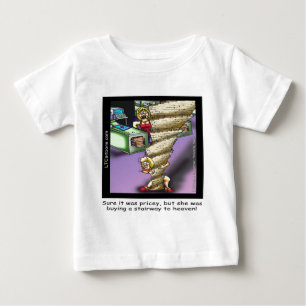Camiseta De Bebé Divina escalera celestial cara y divertida