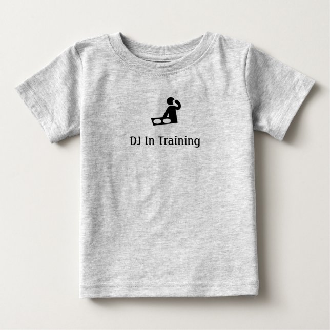 Camiseta De Bebé DJ en el niño T del entrenamiento (Anverso)