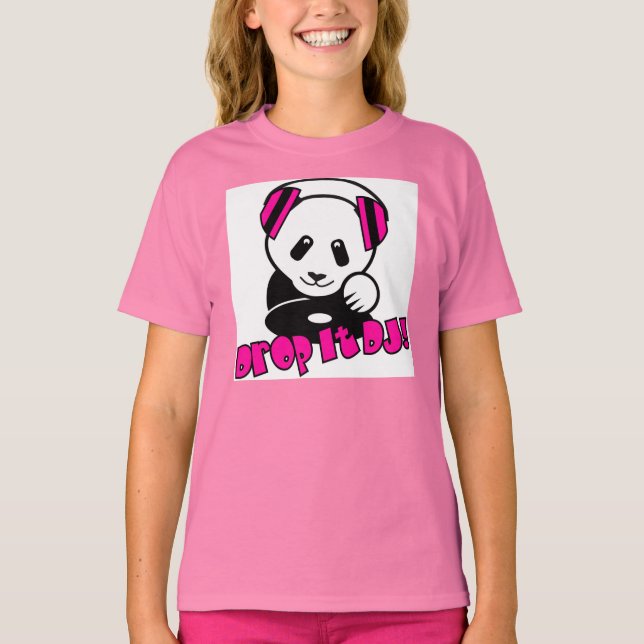 Camiseta De Bebé DJ Panda - Drop It DJ! (Anverso)