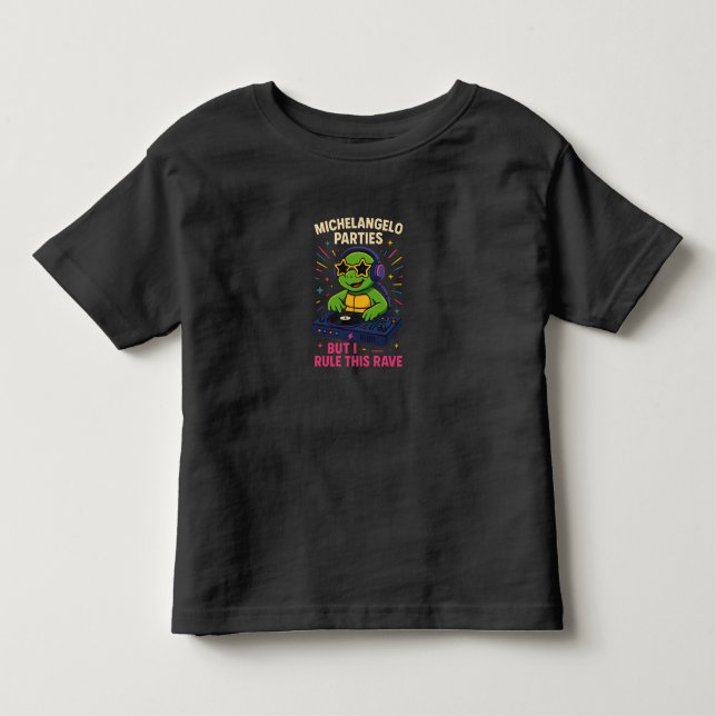Camiseta De Bebé DJ Tortuga (Anverso)