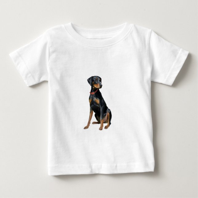 Camiseta De Bebé Doberman Pinscher (natural) (Anverso)