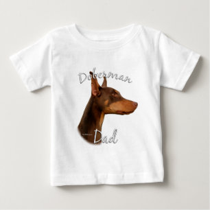 Camiseta De Bebé Doberman Pinscher (rojo) Papá 2