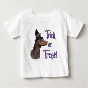 Camiseta De Bebé Doberman Pinscher (rojo) Trick
