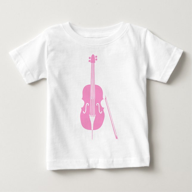 Camiseta De Bebé Doble trasero - Rosa (Anverso)