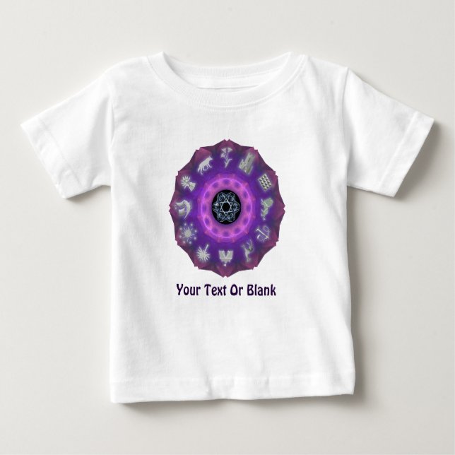 Camiseta De Bebé Doce tribus (Anverso)