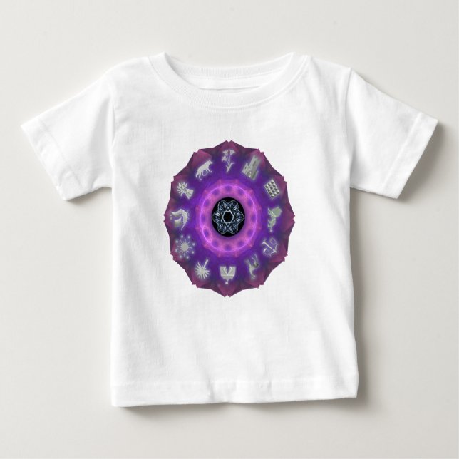 Camiseta De Bebé Doce tribus (Anverso)