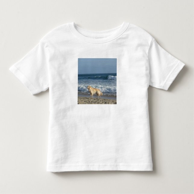 Camiseta De Bebé Dog At The Beach (Anverso)
