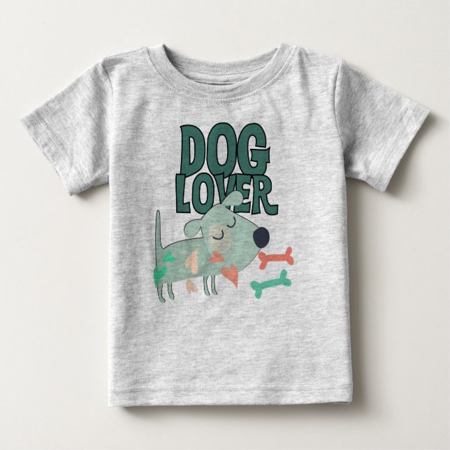 Camiseta De Bebé Dog Lover (Anverso)