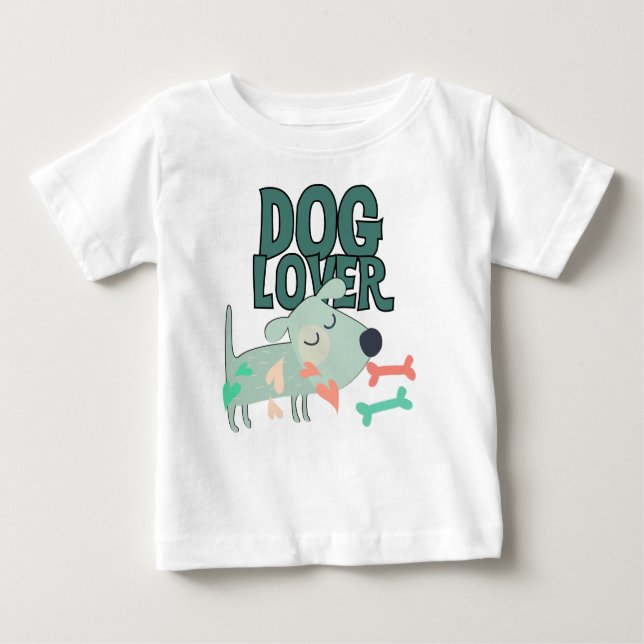 Camiseta De Bebé Dog Lover (Anverso)