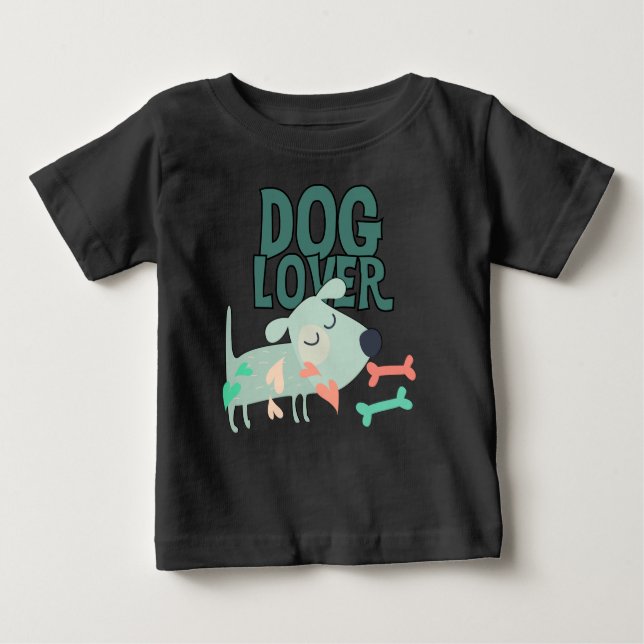 Camiseta De Bebé Dog Lover (Anverso)