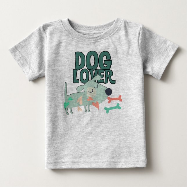 Camiseta De Bebé Dog Lover (Anverso)