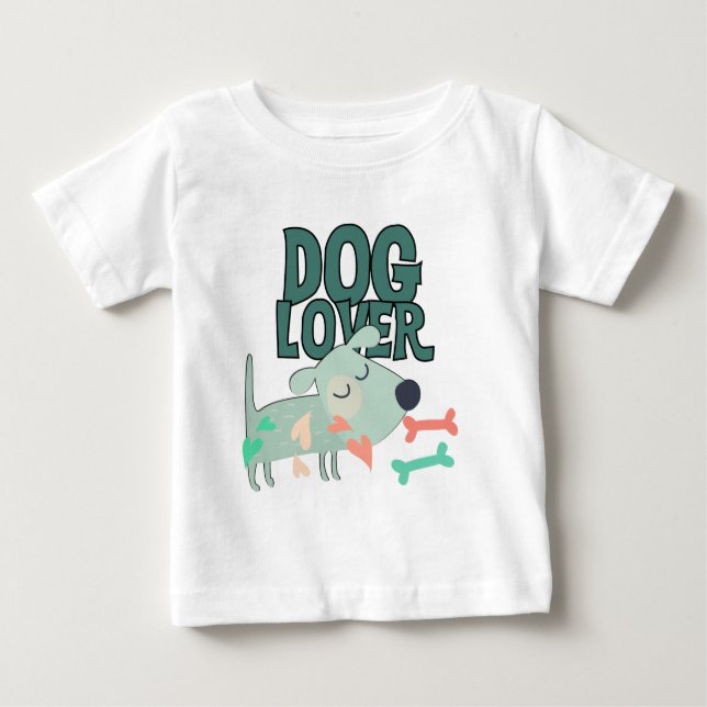 Camiseta De Bebé Dog Lover (Anverso)
